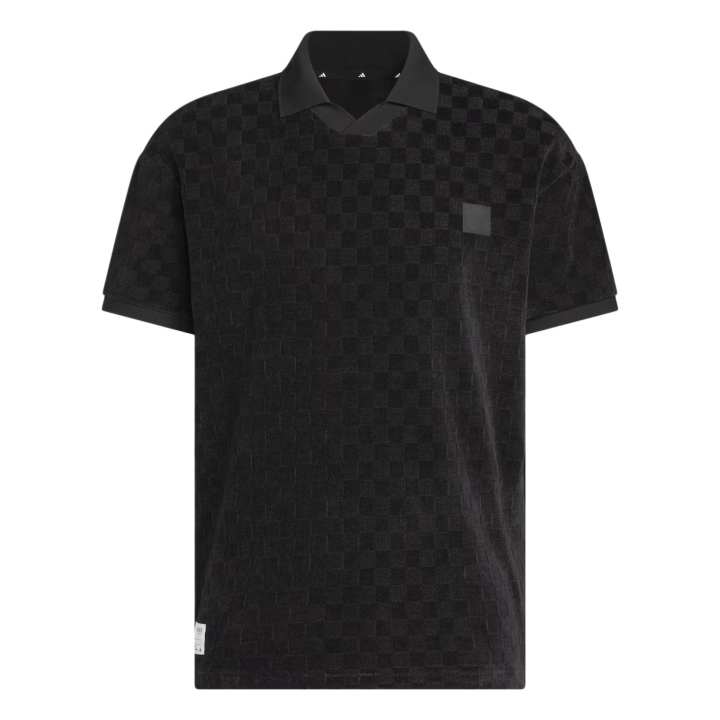 Adidas Adidas Performance Polo Shirts Men's Black Lapel Moderate