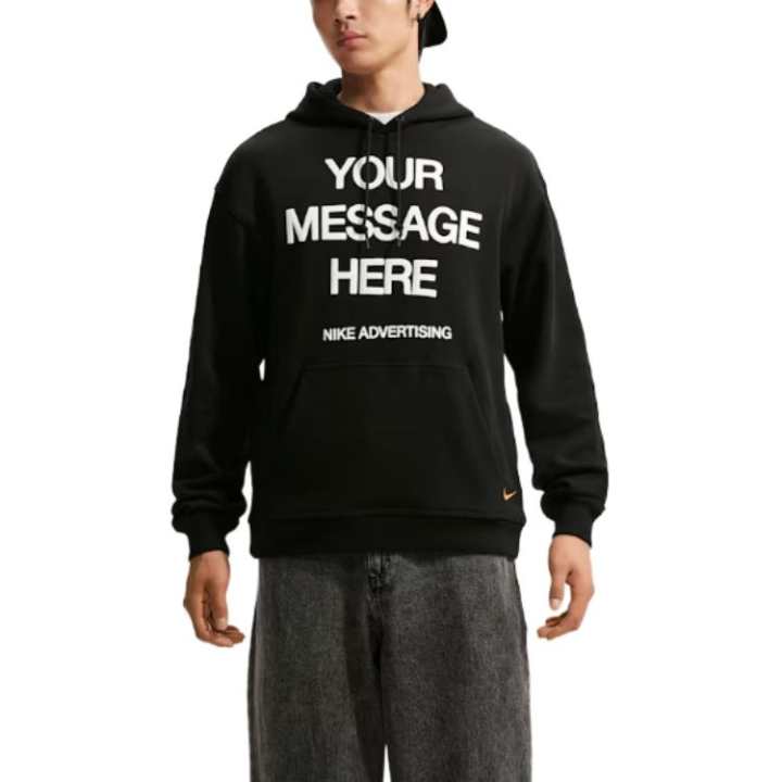 Nike Nike Sportswear Sweatshirts Men's Black Hooded Non Detachable Moderate
