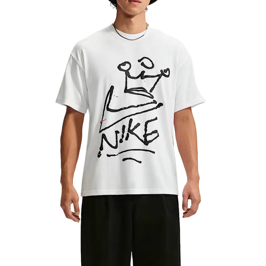 Nike Nike Sportswear T Shirts Men's White Crew Neck Moderate