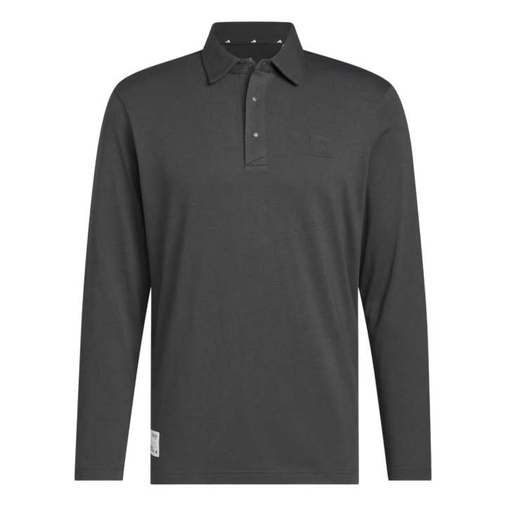 Adidas Adidas Performance Golf Clothing Men's Charcoal Gray Polo Collar Moderate