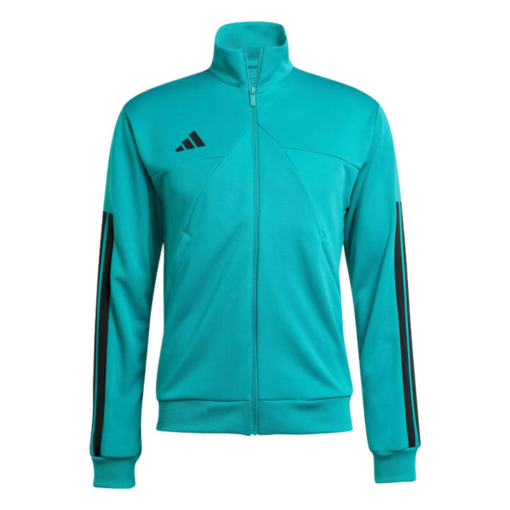 Adidas Adidas Jackets Men's Pure Blue Green/Black Stand Collar Moderate