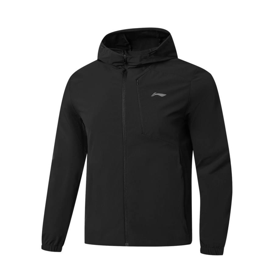 Li-Ning Li Ning Trench Coats Men's Black Hooded Non Detachable Moderate