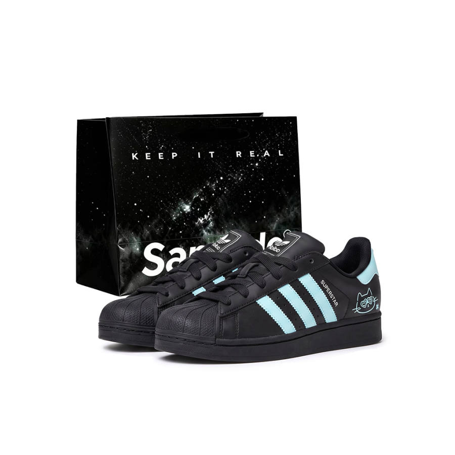 Adidas Originals SUPERSTAR Skateboard Shoes Unisex Low Top Tiffany Blue