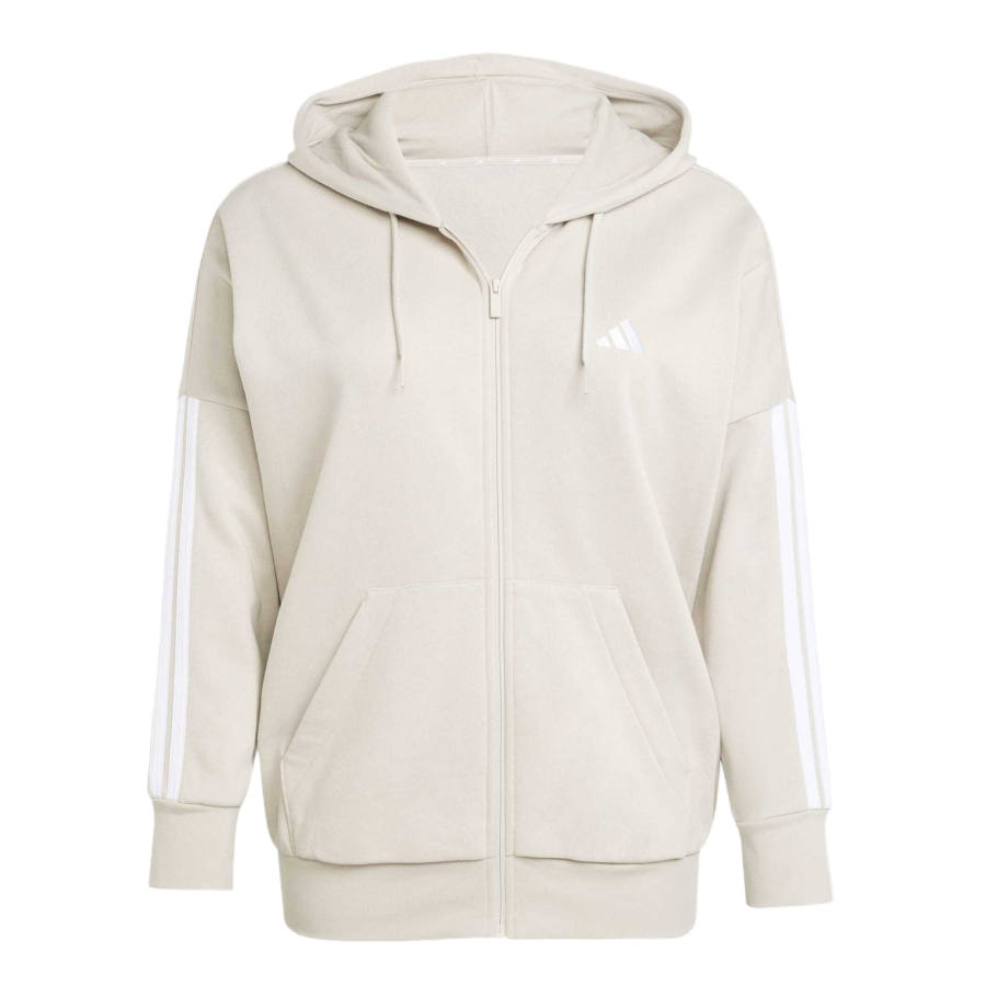 Adidas Adidas ESSENTIALS Sweatshirts Women's Beige/White Hooded Non Detachable Moderate