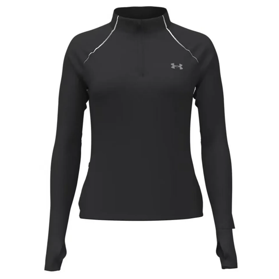Under Armour Velociti T Shirts Women's Deep Black 008 Stand Collar Moderate