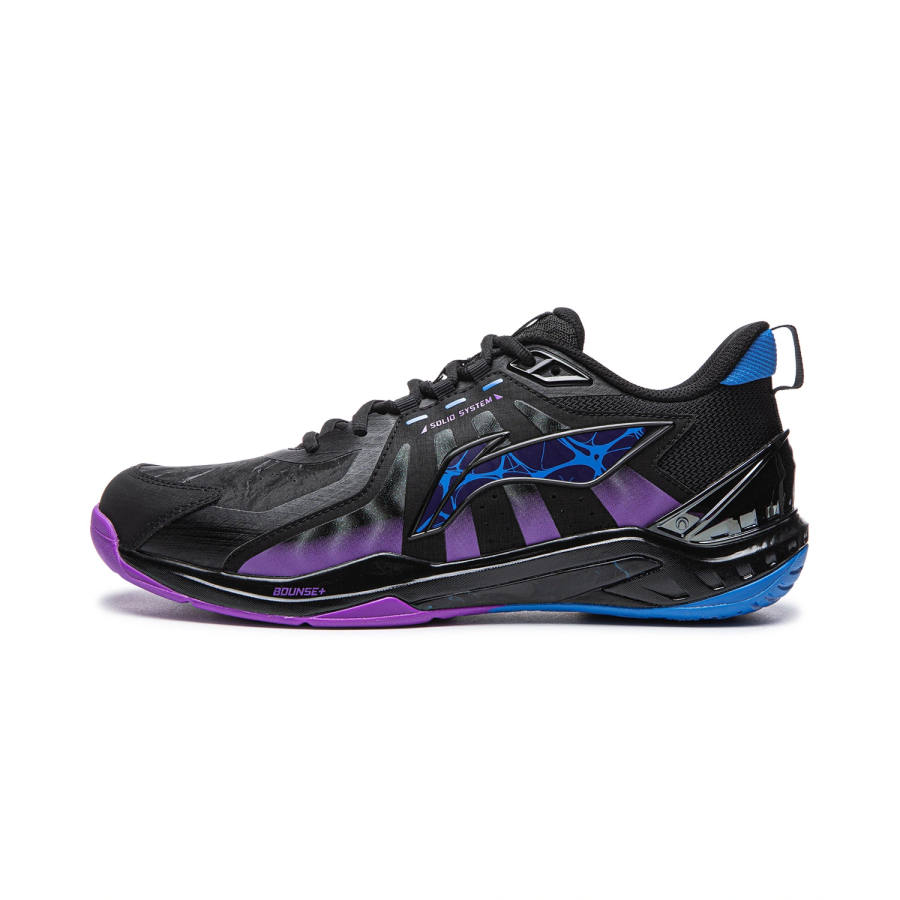 Li-Ning Li Ning Badminton Shoes Unisex Low Top Black/Fluorescent Grape Purple