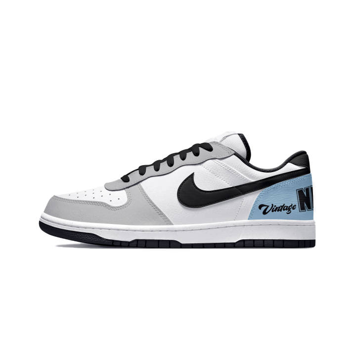 Nike Nike Big Skateboard Shoes Unisex Low Top White/Blue/Gray