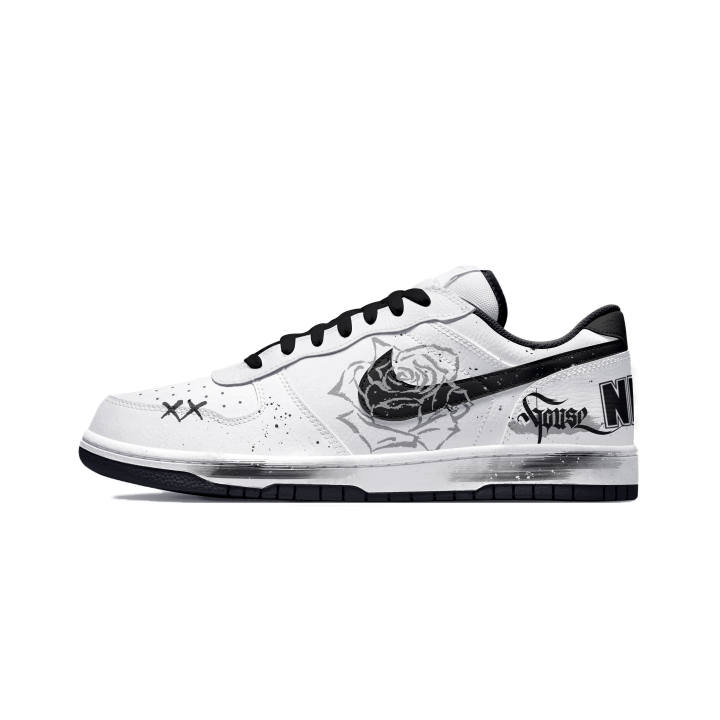 Nike Nike Big Skateboard Shoes Unisex Low Top White/Black/Gray