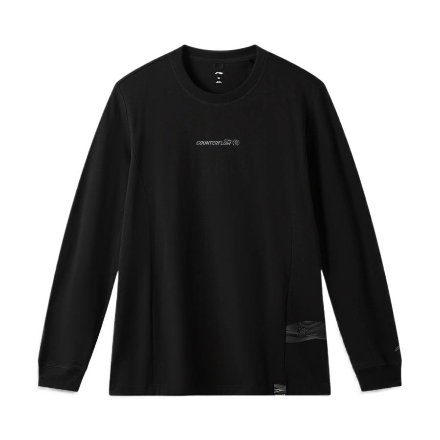 Li-Ning Li Ning T Shirts Men's Black Crew Neck