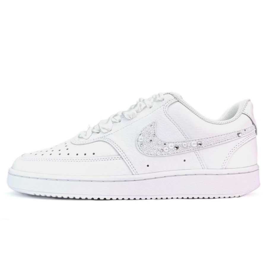 Nike Nike Court Vision 1 Inlaid Pearl Deconstructed Style Princess Style Girlish Sweet Sister