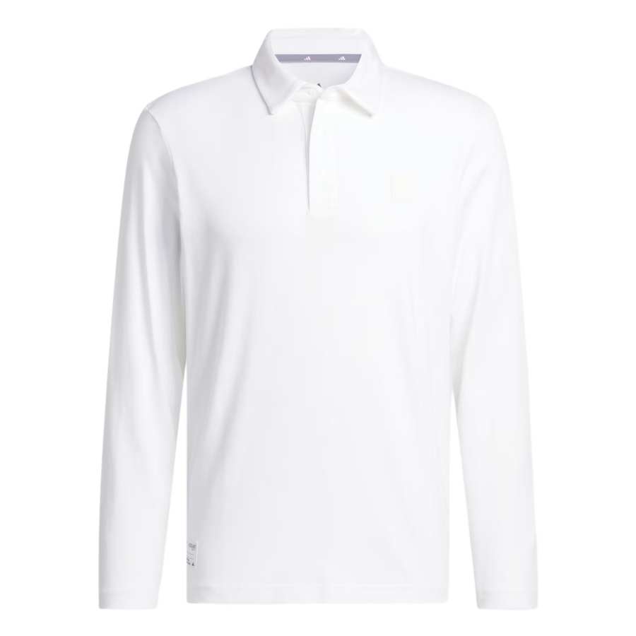 Adidas Adidas Performance Golf Clothing Men's White Polo Collar Moderate