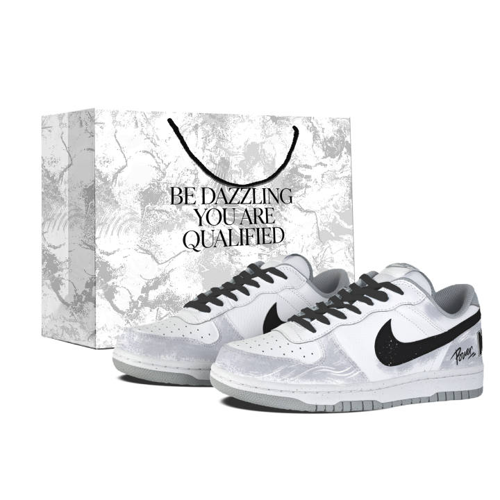 Nike Nike Big Low Lux Skateboard Shoes Men's Low Top White, Black, Gray