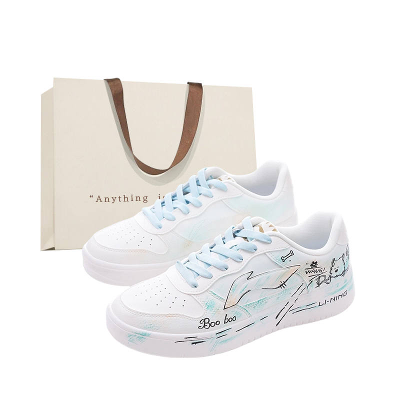 Li-Ning Li Ning Skateboard Shoes Men's Low Top Scribble Dog Custom Edition