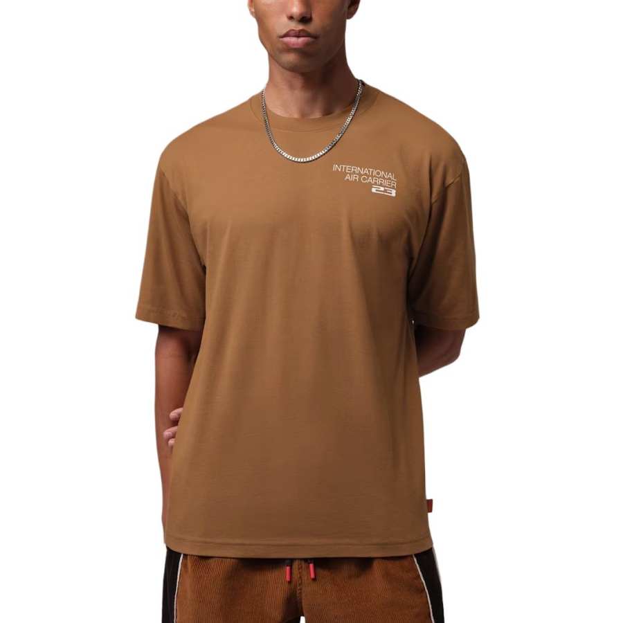 Jordan Jordan Brooklyn T Shirts Men's Light English Tan Crew Neck