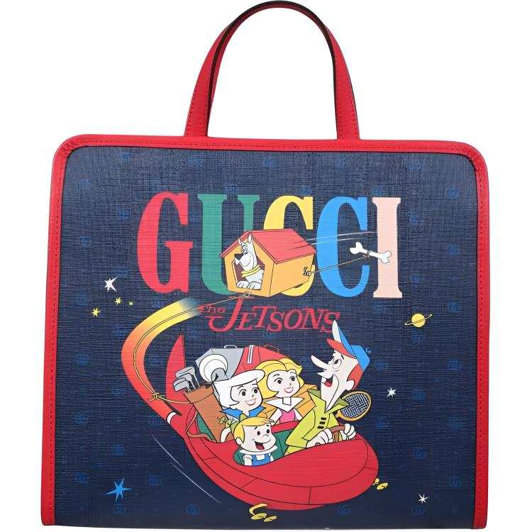 GUCCI Canvas Handbag Kids' Blue