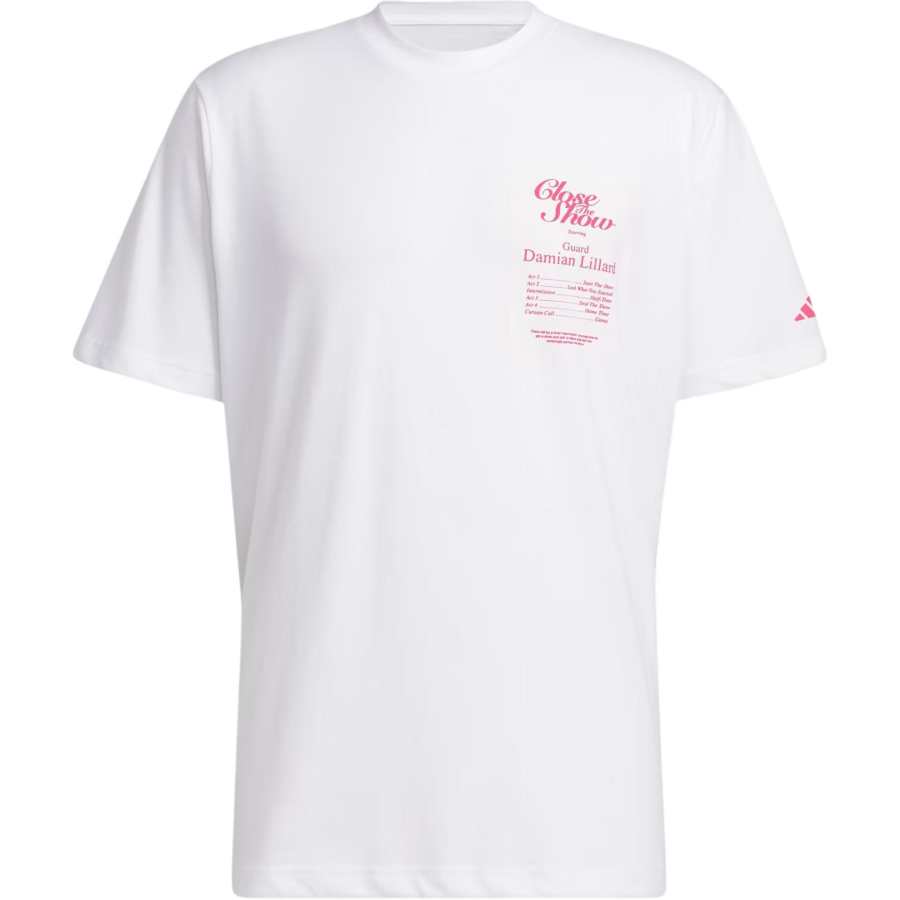 Adidas Adidas Dame 9 T Shirts Men's White Crew Neck