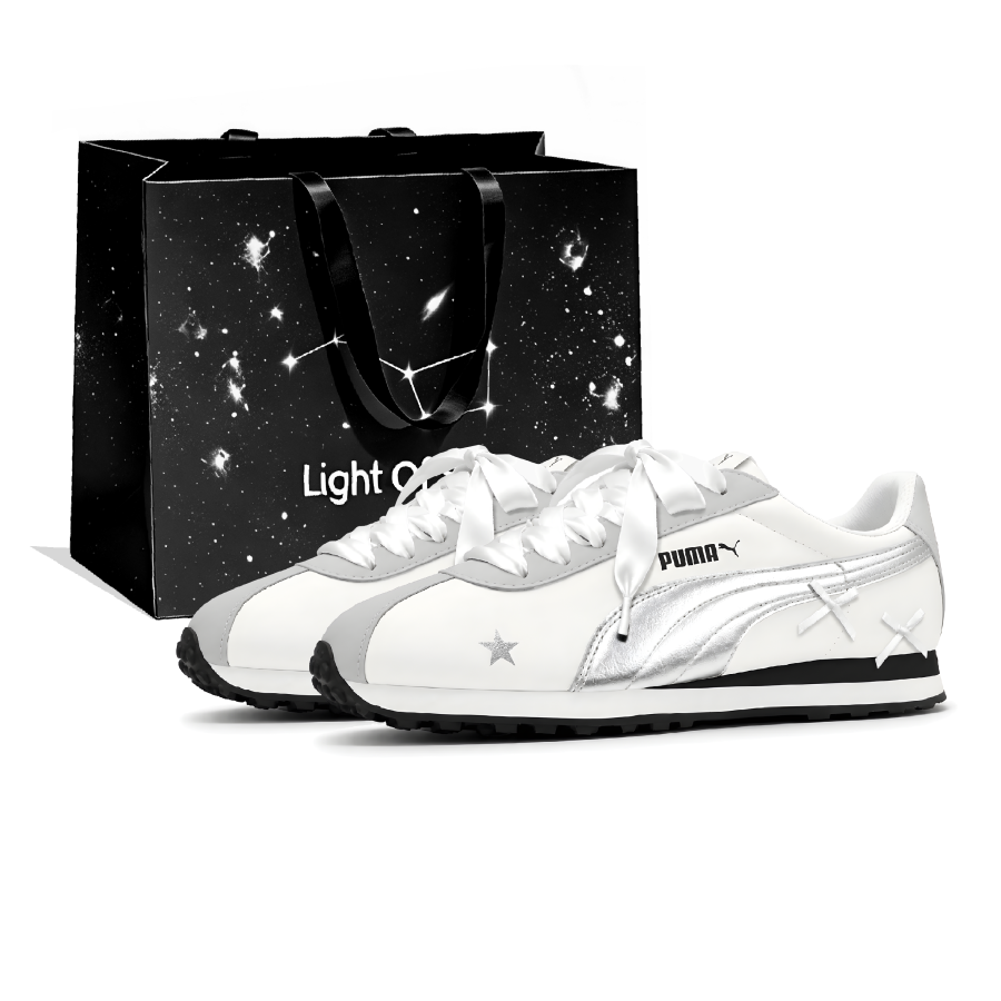 PUMA Turino NL Casual Shoes Unisex Low Top White/Silver Color