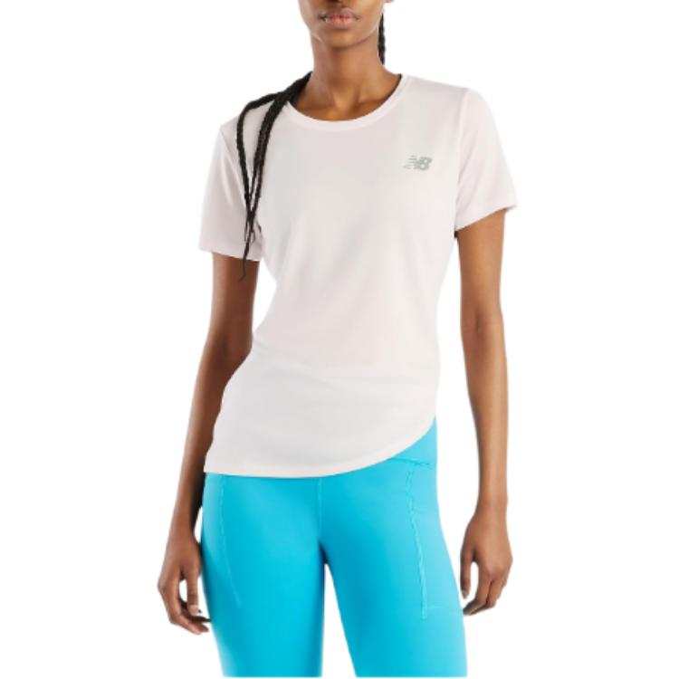 New Balance New Balance T Shirts Women's Pink Blue Crew Neck