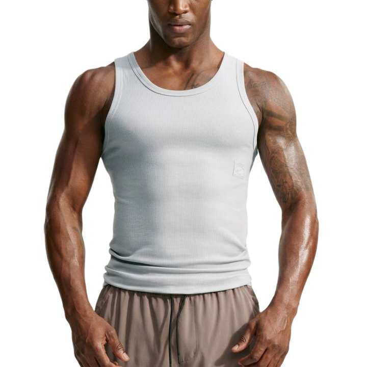 Nike Nike Fitness Clothing Men's Light Smoke Gray/Light Smoke Gray Crew Neck Moderate