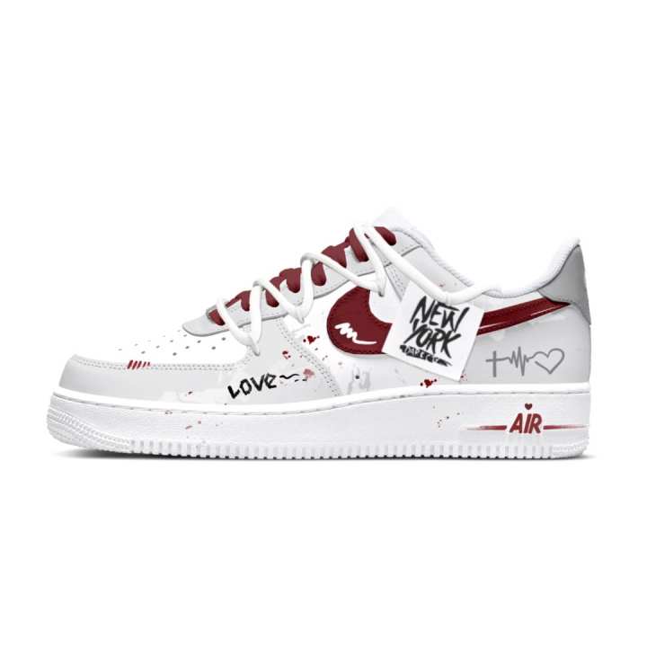 Nike Nike Air Force 1 Skateboard Shoes Unisex Low Top White