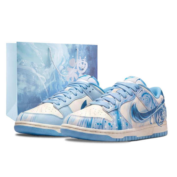 Nike Nike Dunk Skateboard Shoes Unisex Low Top White/Blue