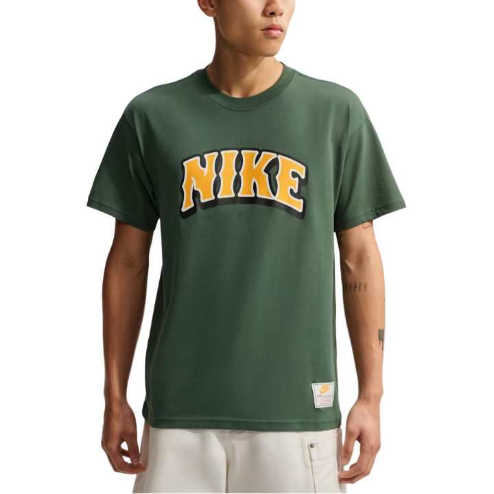 Nike Nike T Shirts Men's Green Crew Neck Moderate