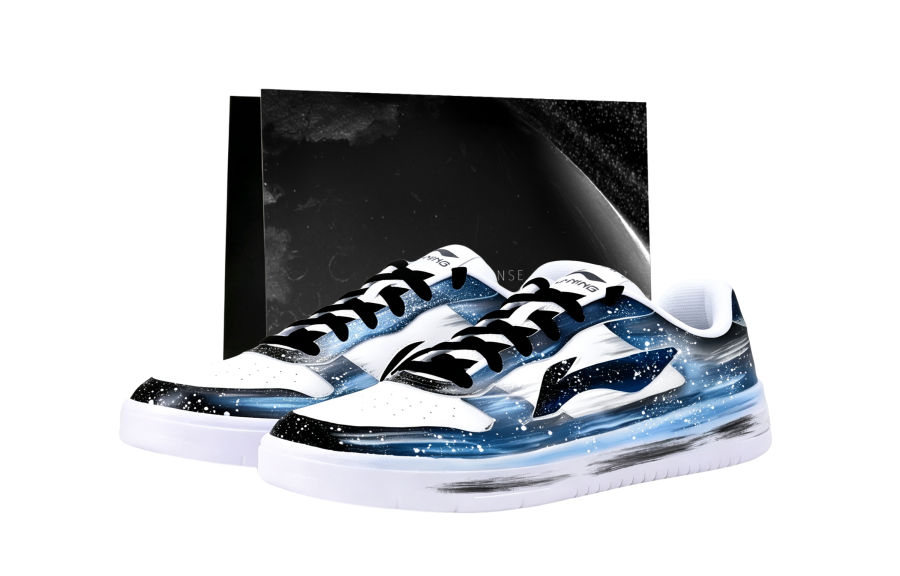 Li-Ning Li Ning Floating Boat Skateboard Shoes Unisex Low Top White/Black/Blue