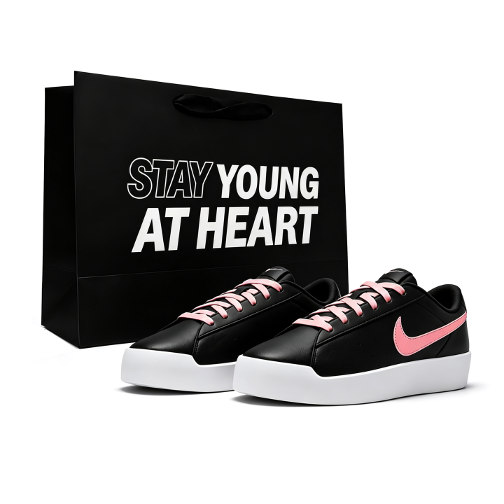Nike Nike COURT HERITAGE Skateboard Shoes Unisex Low Top Pink