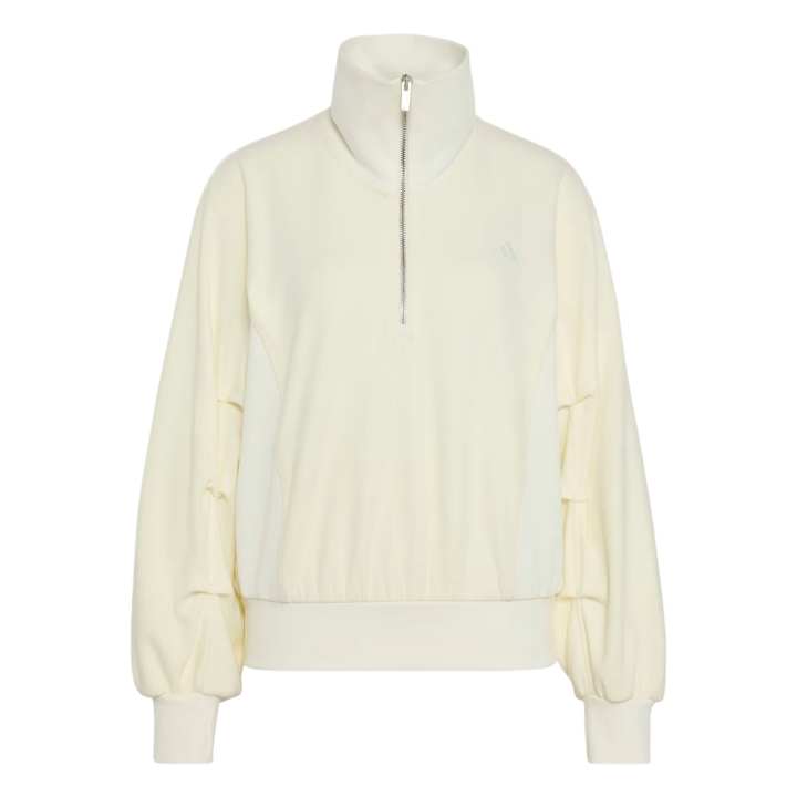 Adidas Adidas Sweatshirts Women's Ecru Stand Collar Moderate