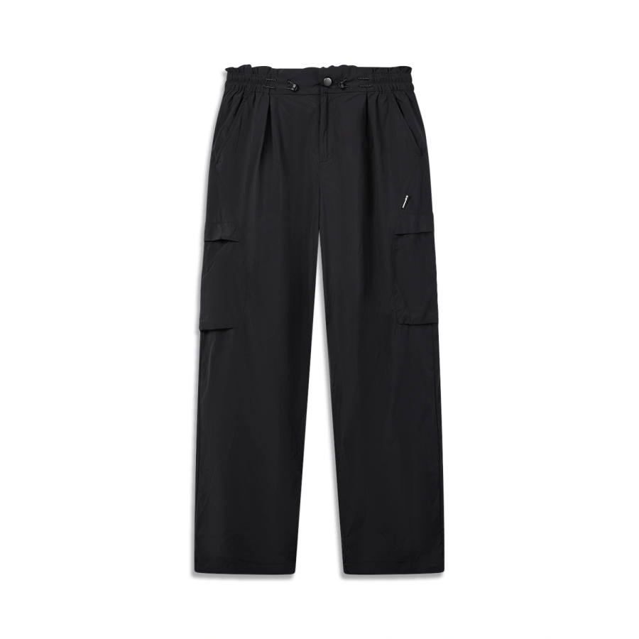 Li-Ning Li Ning Outdoor CF Tracing Sports Pants Women's Black Moderate Straight Fit Pants