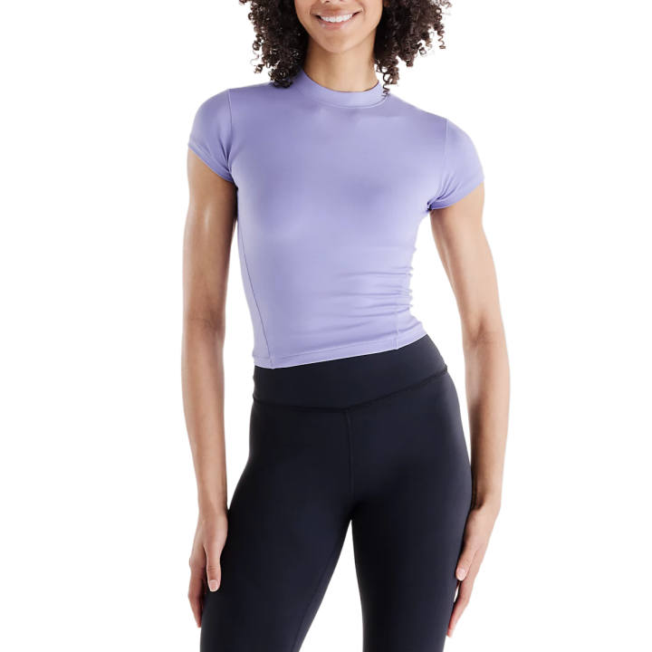 New Balance New Balance Quick Dry T Shirts Women's Deep Smoky Violet Half Turtleneck Moderate