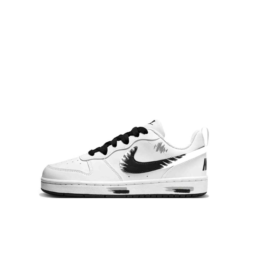 Nike Nike Court Borough 2 Skateboard Shoes Unisex Low Top Black/White
