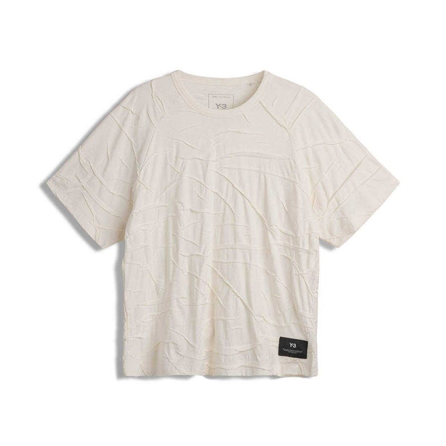 Y-3 Y 3 T Shirts Unisex White Crew Neck Thin Straight Fit