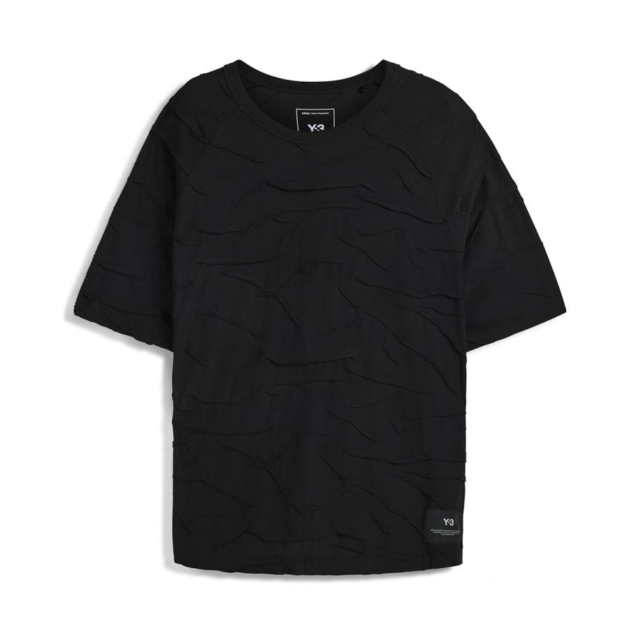 Y-3 Y 3 T Shirts Unisex Black Crew Neck Thin Straight Fit