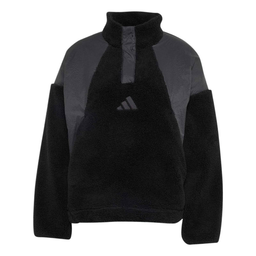 Adidas Adidas Velvet Jackets Women's Black Stand Collar Moderate