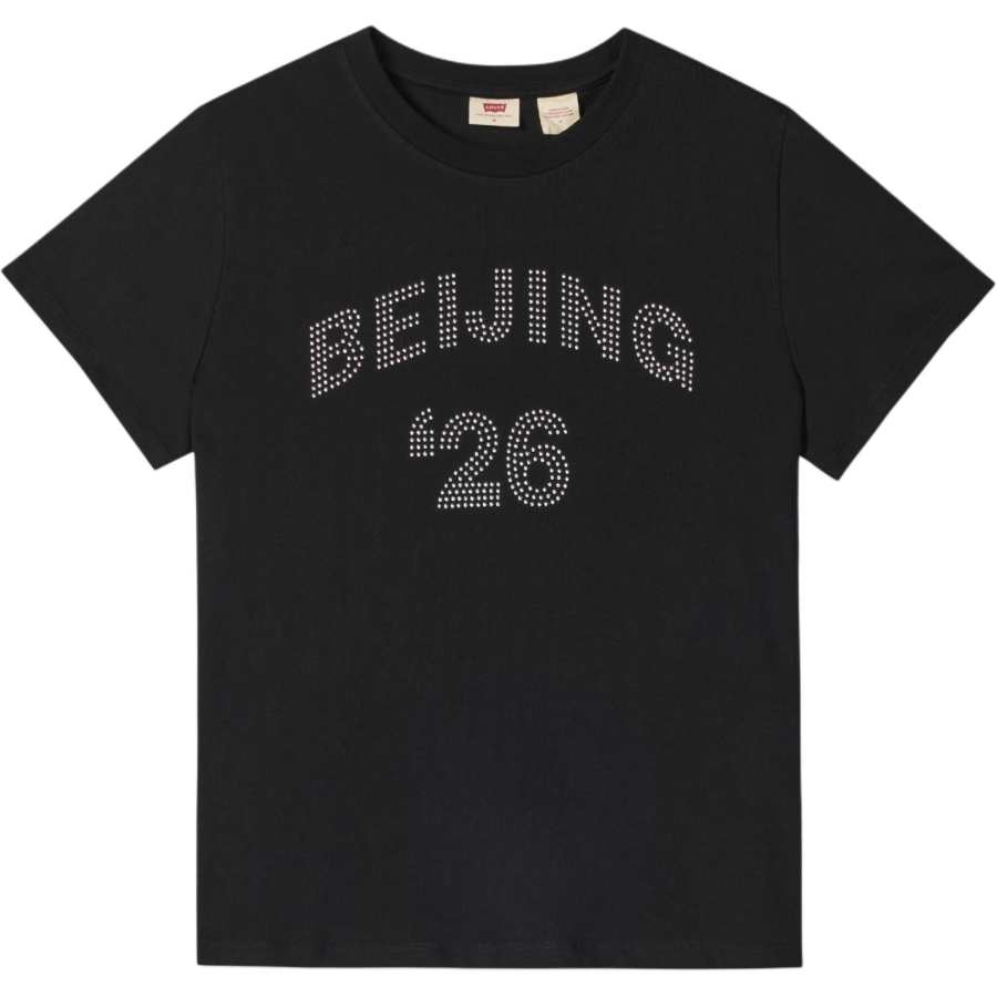 Levis T Shirts Women's Black Beijing Crew Neck
