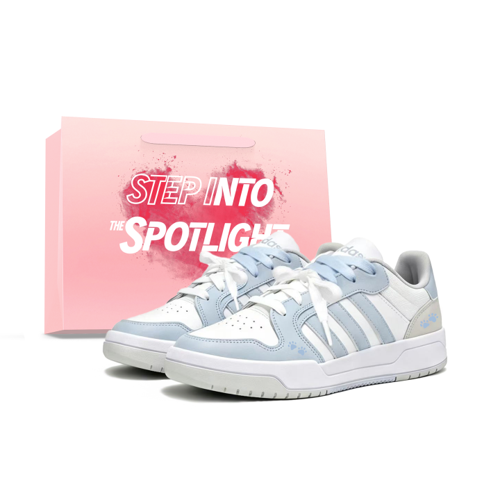 Adidas Adidas ENTRAP Skateboard Shoes Unisex Low Top White Blue Gray Multicolor