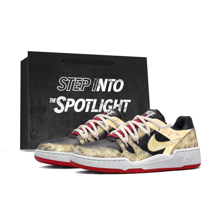 Nike Nike Full Force Skateboard Shoes Unisex Low Top Black/Gold