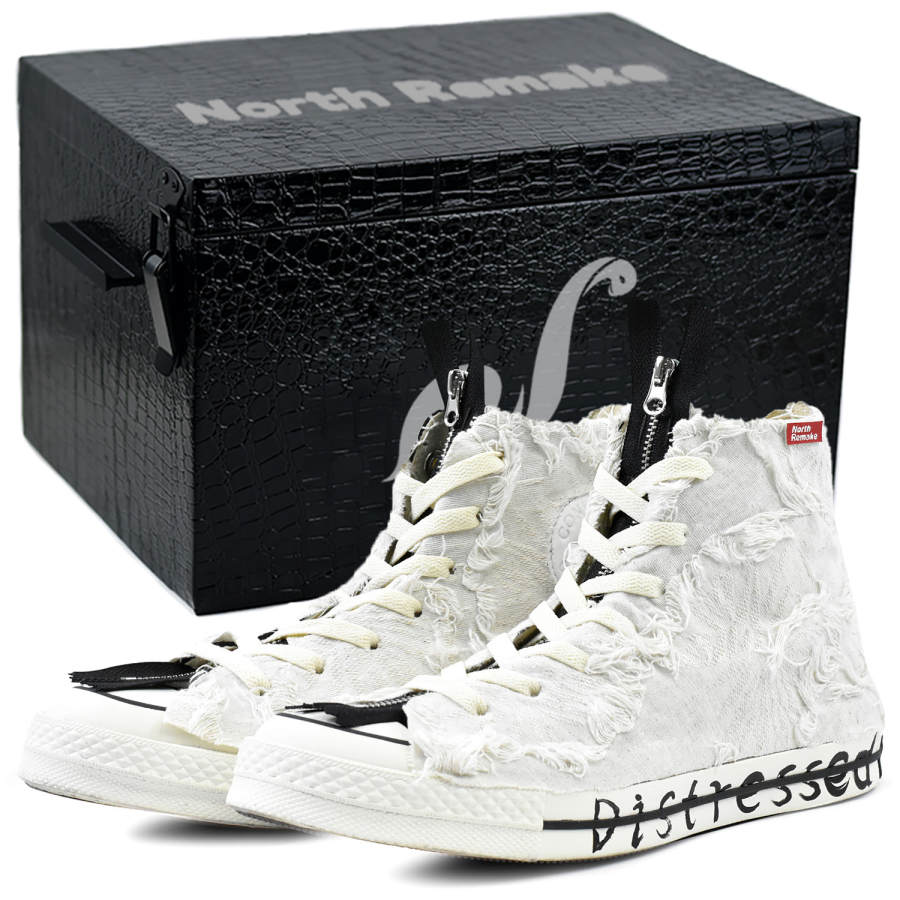 Converse Chuck 70 Canvas Shoes Unisex High Top White, Black