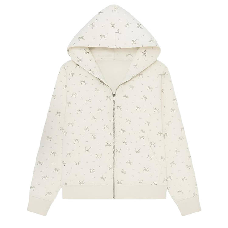 Cotton Gene Sweatshirts Women's Apricot Thin Hooded Thin Cardigan