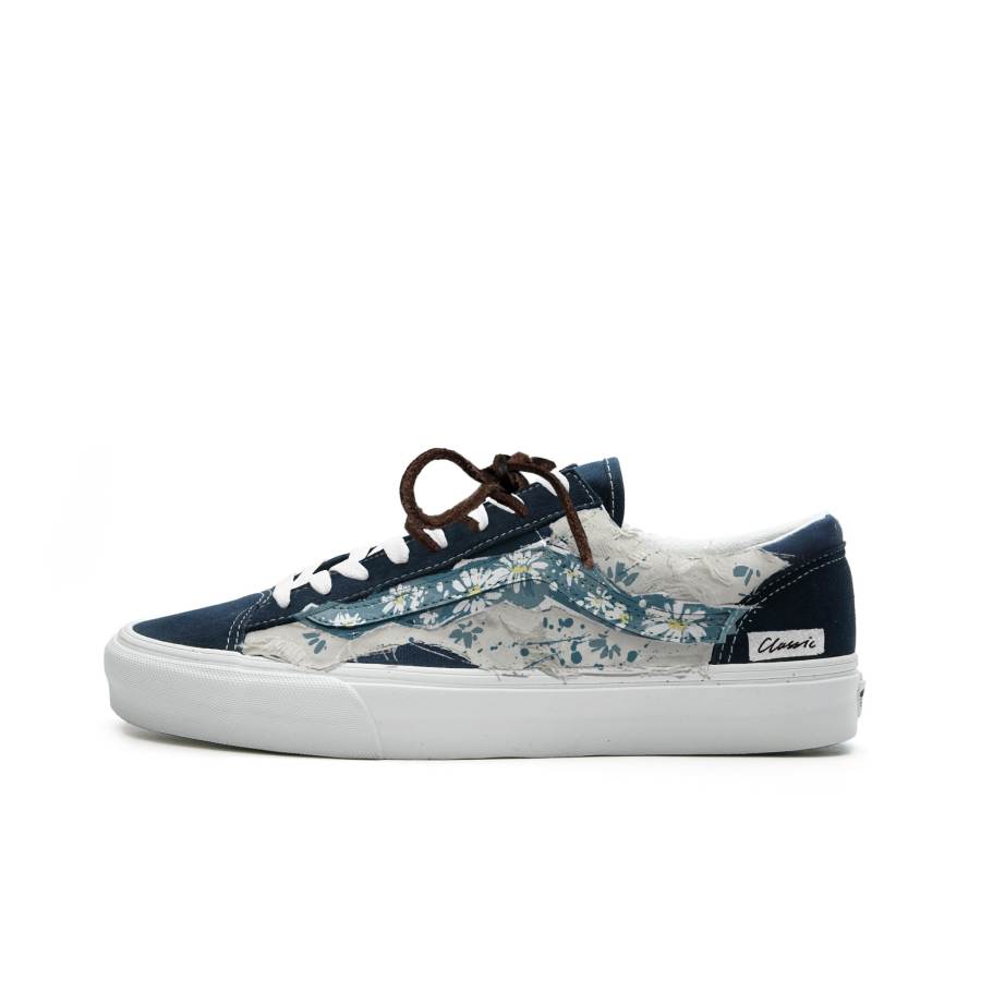 Vans Style 36 Skateboard Shoes Unisex Low Top Blue/White/Yellow