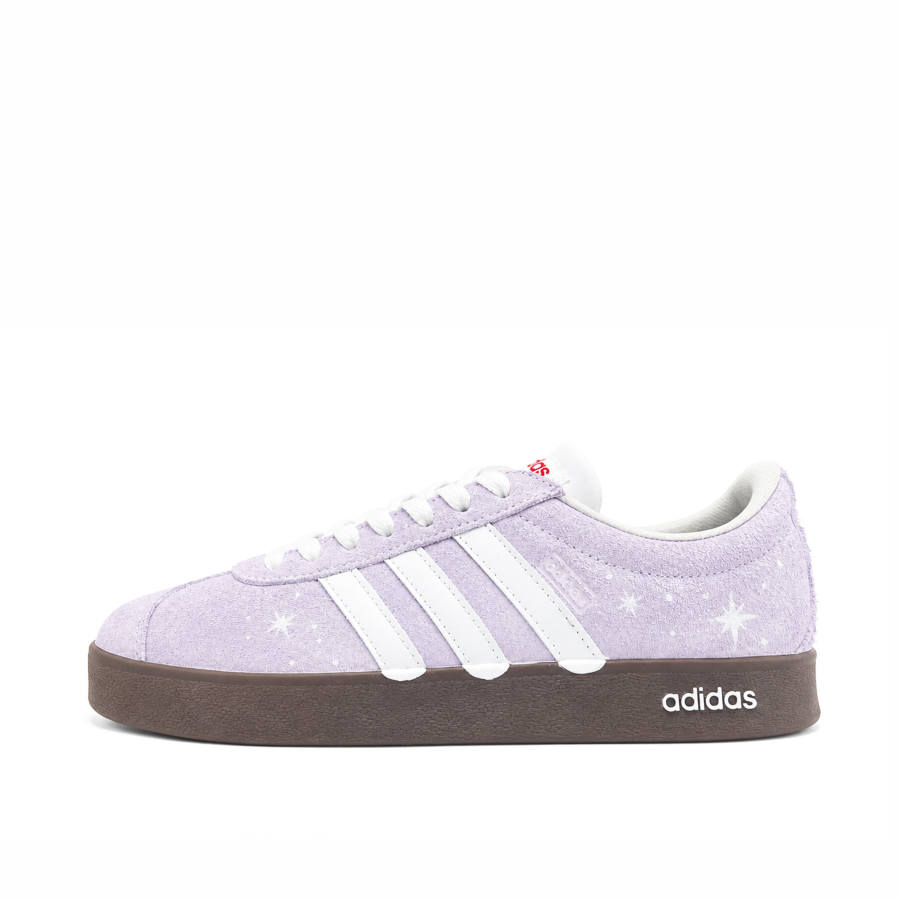 Adidas Adidas VL COURT 2.0 Lifestyle Purple Light Lightweight Low top Skateboard Shoes Unisex Purple White