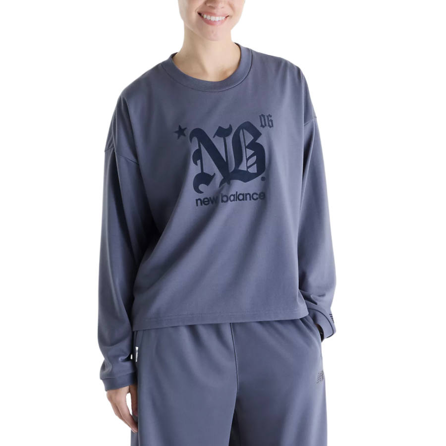 New Balance New Balance Quick Dry T Shirts Women's Magnet Crew Neck Moderate