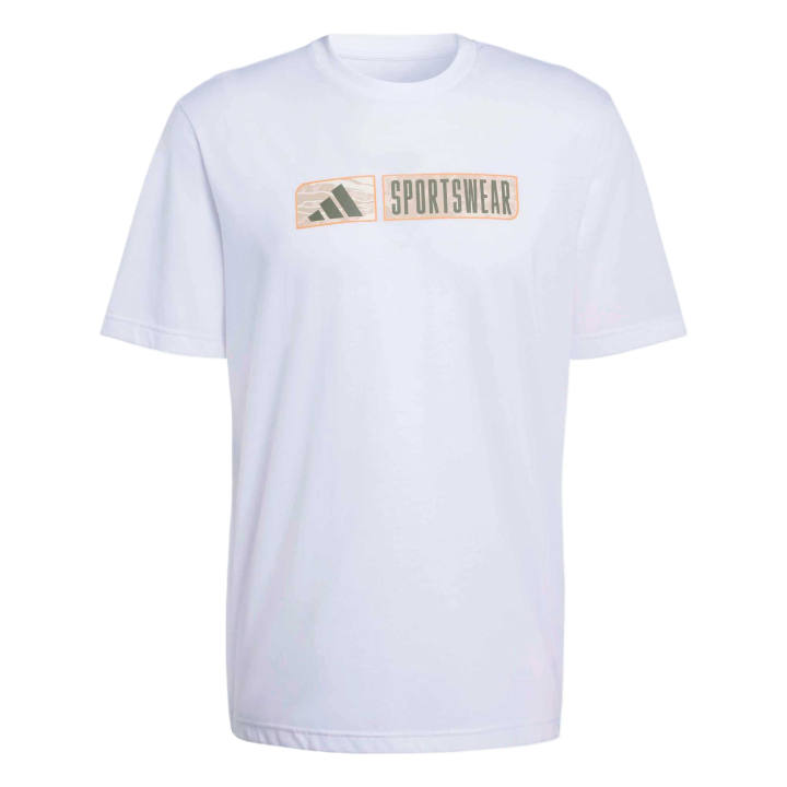 Adidas Adidas T Shirts Men's White Crew Neck Moderate