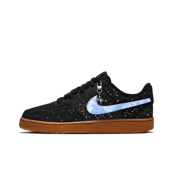Nike Nike Court Vision Skateboard Shoes Men's Low Top Blue Black