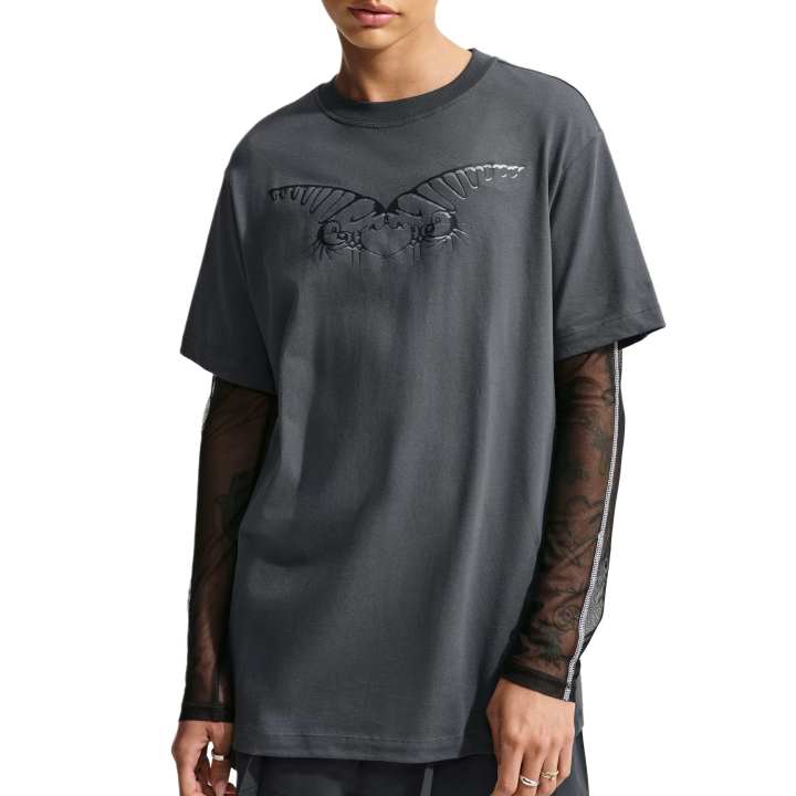 Nike Nike T Shirts Women's Anthracite Crew Neck Moderate