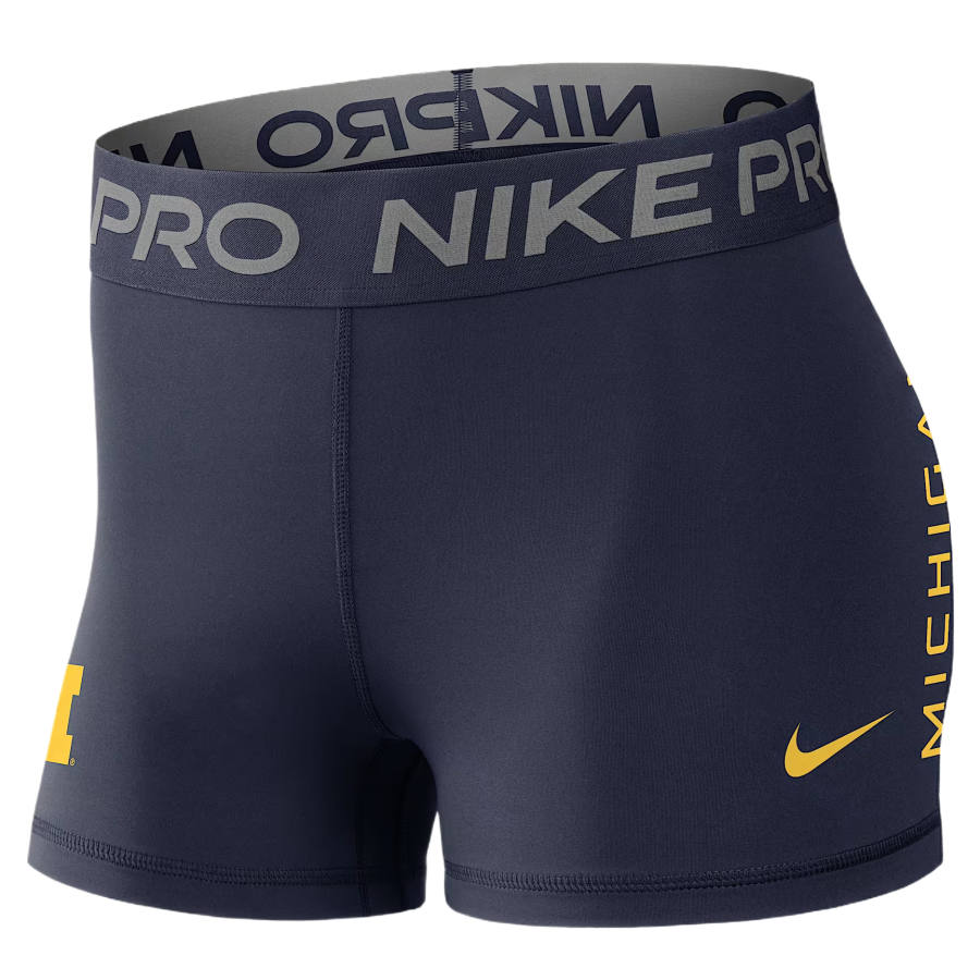 Nike Nike Dri Fit College Sports Shorts Women's Marine Blue Moderate