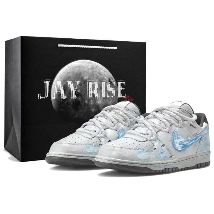 Nike Nike Big Skateboard Shoes Men's Low Top Gray Blue Black Multicolor