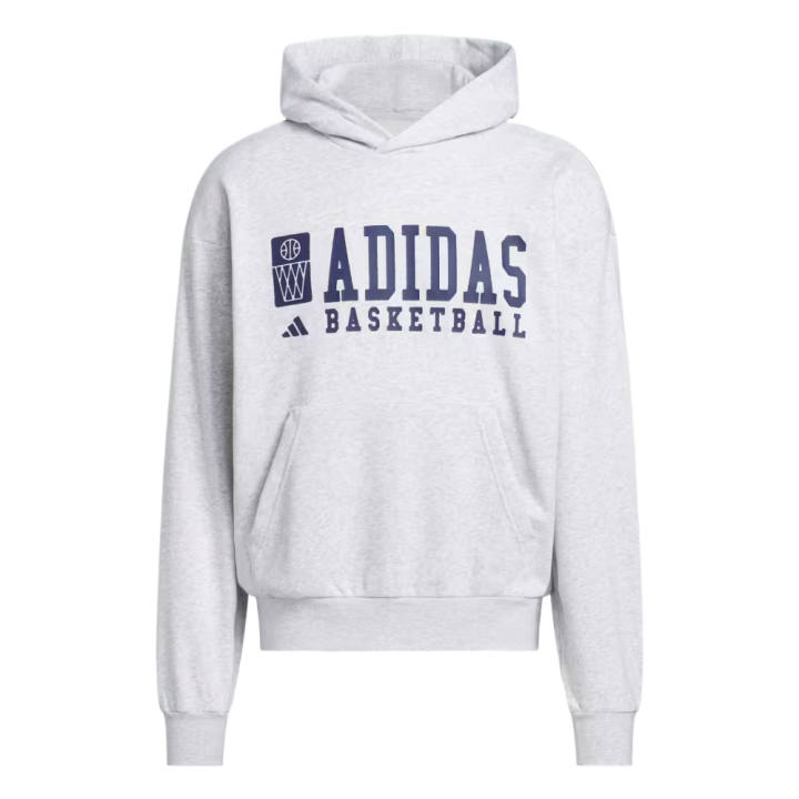 Adidas Adidas Sweatshirts Men's Light Gray Hooded Non Detachable Moderate