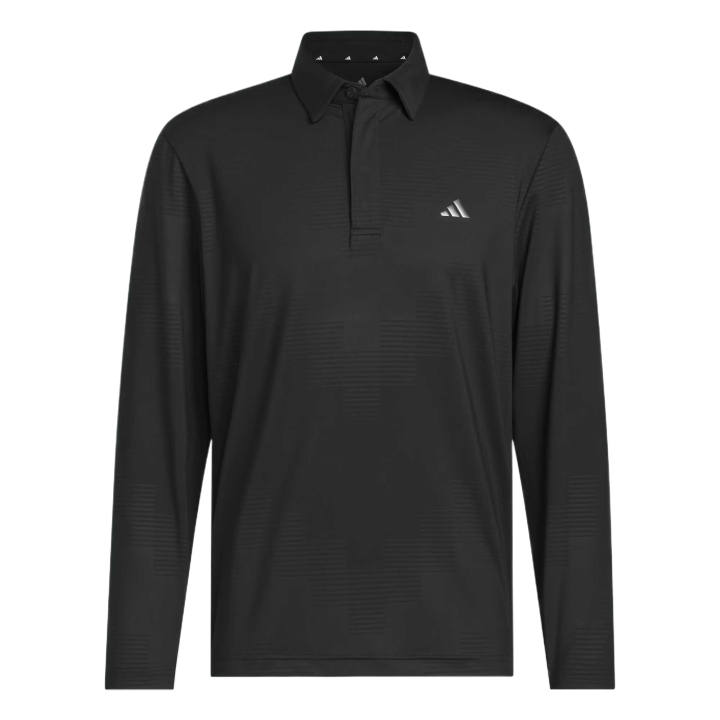 Adidas Adidas Golf Clothing Men's Black Polo Collar
